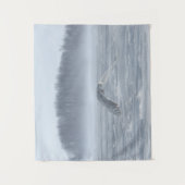 Schneehühner fliegen im Winter Wandteppich (Vorderseite)