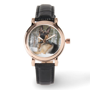Schneehund Armbanduhr