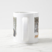 Schneehund Jumbo-Tasse (Rückseite)