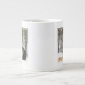Schneehund Jumbo-Tasse (Vorderseite)