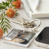 Schneehund Schlüsselanhänger (Vorderseite rechts)