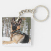 Schneehund Schlüsselanhänger (Rückseite)