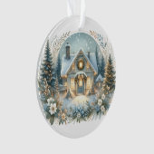 Schneehütte-Glowszene Ornament (Vorderseite)