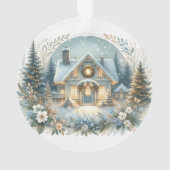 Schneehütte-Glowszene Ornament (Rückseite)