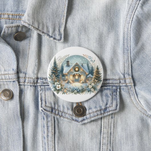 Schneehütte-Glüh-Szene Button (Beispiel)
