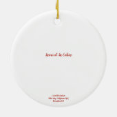 Schneehütte Keramik Ornament (Hinten)