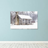 Schneehütte Leinwanddruck (Insitu (Holzboden))