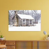 Schneehütte Leinwanddruck (Insitu (Wohnzimmer))