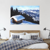 Schneehütte Leinwanddruck (Insitu (Schlafzimmer))