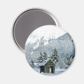 Schneehütte Magnet (Vorderseite/Rückseite)