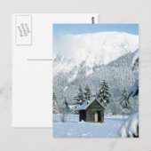 Schneehütte Postkarte (Vorne/Hinten)