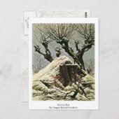 Schneehütte von Caspar David Friedrich Postkarte (Vorne/Hinten)