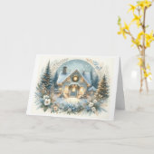 Schneehütten-Glüh-Szene Karte (Gelbe Blume)