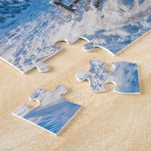 Schneehüttenmalerei mit Rauch und Kiefern Puzzle (Seite)