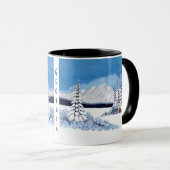 Schneeiger Winter-Becher Bright Tasse (VorderseiteRechts)