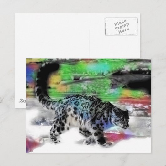 Schneejäger 5 postkarte (Vorne/Hinten)