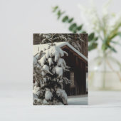 Schneekabine Postkarte (Stehend Vorderseite)
