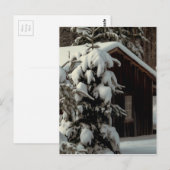 Schneekabine Postkarte (Vorne/Hinten)