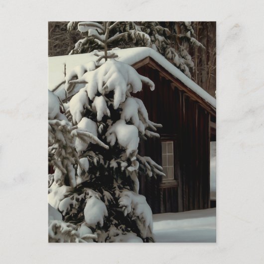 Schneekabine Postkarte (Vorderseite)