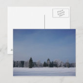 Schneekalte Winterlandschaft 12 Postkarte (Vorne/Hinten)