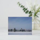 Schneekalte Winterlandschaft 12 Postkarte (Stehend Vorderseite)