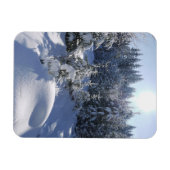Schneekalte Winterlandschaft 2 Magnet (Horizontal)