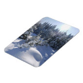 Schneekalte Winterlandschaft 2 Magnet (Linke Seite)
