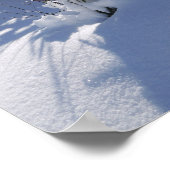 Schneekalte Winterlandschaft 2 Poster (Ecke)