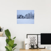 Schneekalte Winterlandschaft 8 Poster (Heimbüro)