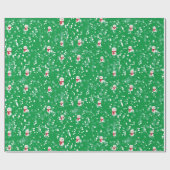 Schneekämpfe, Schneemenschen Geschenkpapier (Flach)