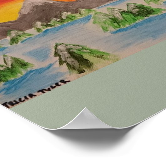 Schneekanal-Plexiglas Poster (Ecke)