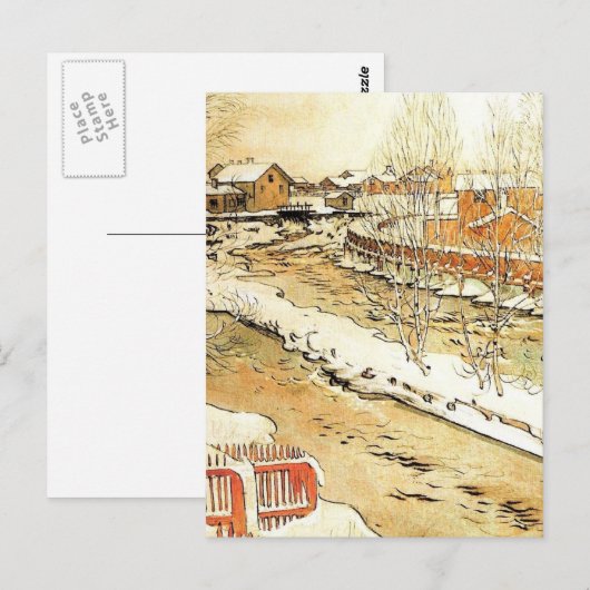 Schneekanal Postkarte (Vorne/Hinten)