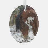 Schneekanieren Ornament Aus Glas (Vorderseite Rechts)