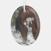Schneekanieren Ornament Aus Glas (Vorderseite links)