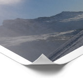 Schneekanon, Schneekanone, Schneemaschine, Schneef Poster (Ecke)