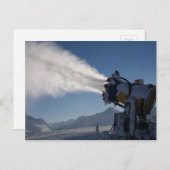 Schneekanon, Schneemaschine Postkarte (Vorne/Hinten)