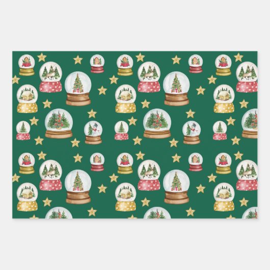 Schneekanonen Geschenkpapier Set (Vorderseite 2)