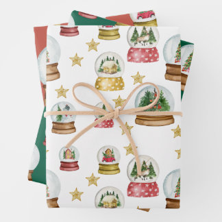 Schneekanonen Geschenkpapier Set