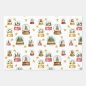 Schneekanonen Geschenkpapier Set (Vorderseite)