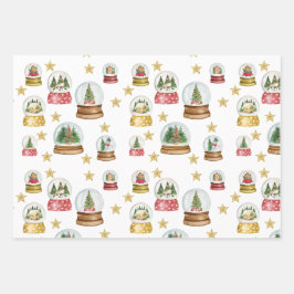 Schneekanonen Geschenkpapier Set