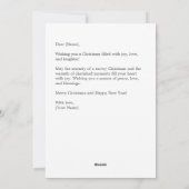 Schneekapelle | Glühende Weihnachtslandschaft Feiertagskarte (Rückseite)