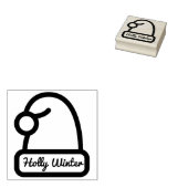 Schneekappe mit Unterschrift des Individuellen Nam Gummistempel (Stempel)