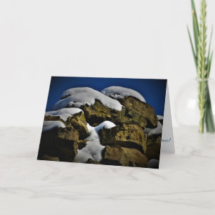 "Schneekappen" Weihnachtskarte Karte