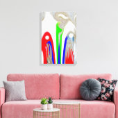 Schneekarte Leinwanddruck (Insitu (Wohnzimmer))