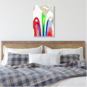 Schneekarte Leinwanddruck (Insitu (Schlafzimmer))