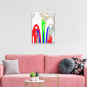 Schneekarte Leinwanddruck (Insitu (Wohnzimmer))