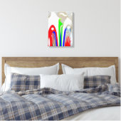 Schneekarte Leinwanddruck (Insitu (Schlafzimmer))