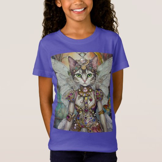 Schneekatze der Schmetterlingspugel-Brigade T-Shirt (Vorderseite)