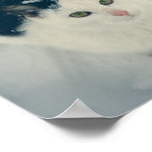 Schneekatze Poster (Ecke)