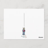 Schneekatze Postkarte (Rückseite)